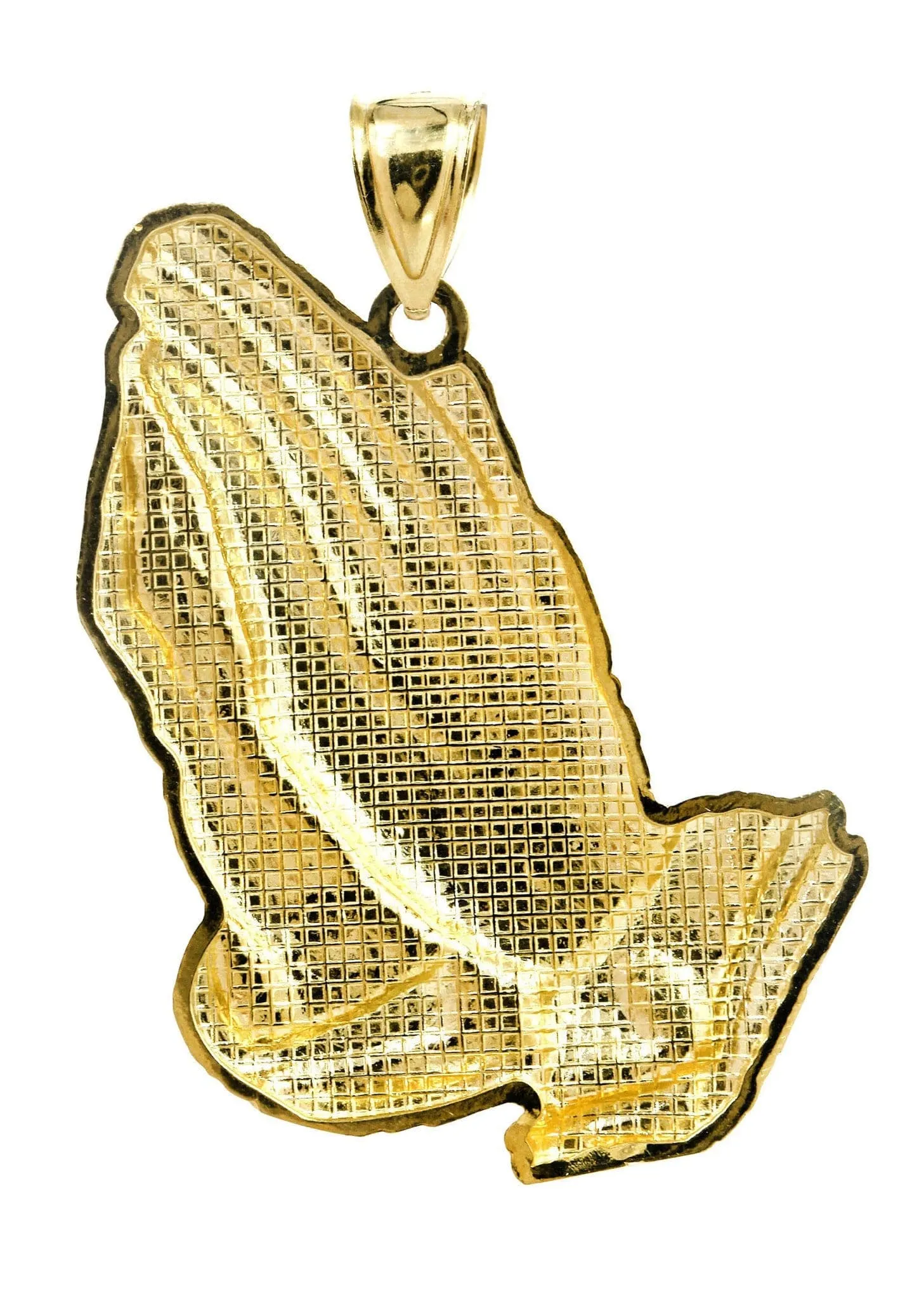 10K Gold Praying Hands Pendant  |  7.2 Grams