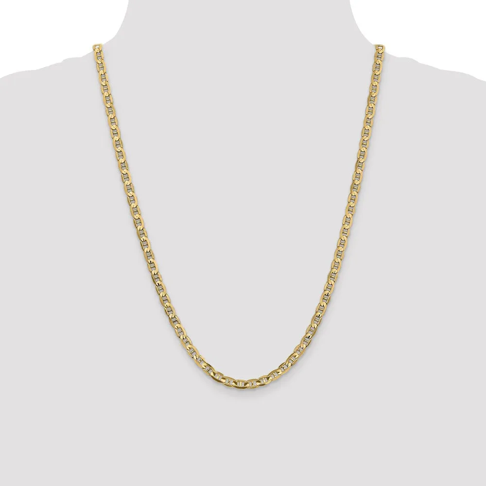 14KT Yellow Gold 24-inch 4.5MM Anchor Link Chain