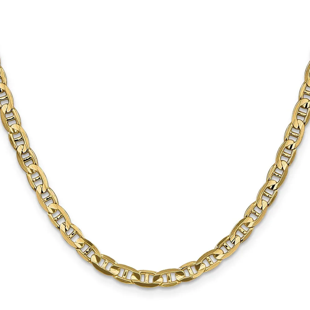 14KT Yellow Gold 24-inch 4.5MM Anchor Link Chain