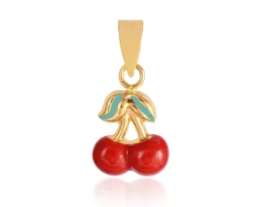 18K Gold Cherry Love Pendant <br> Gemberry Collection