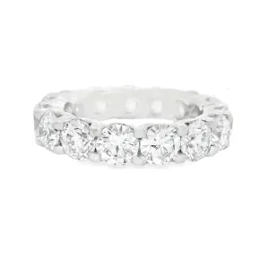 6.07ct Platinum Diamond Eternity Band