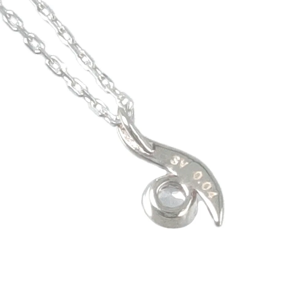 925 Silver White Topaz Short Necklace