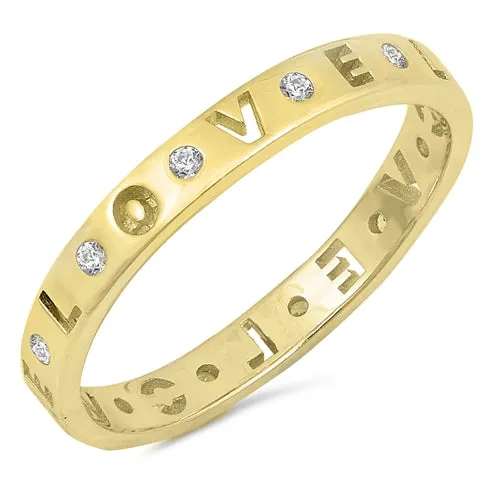 925 Sterling Silver LOVE Rings - Stackable