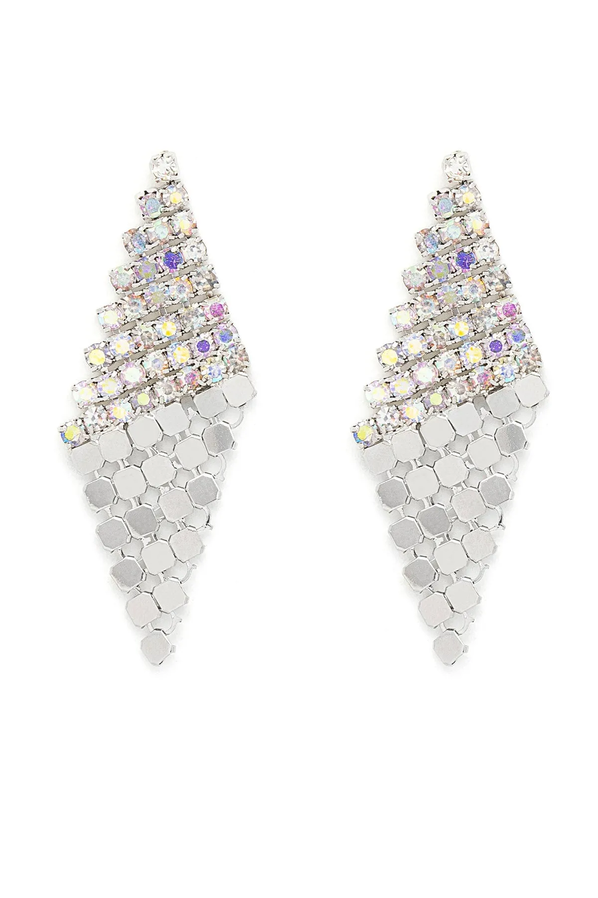 Adelina Clear Crystal Drop Earrings