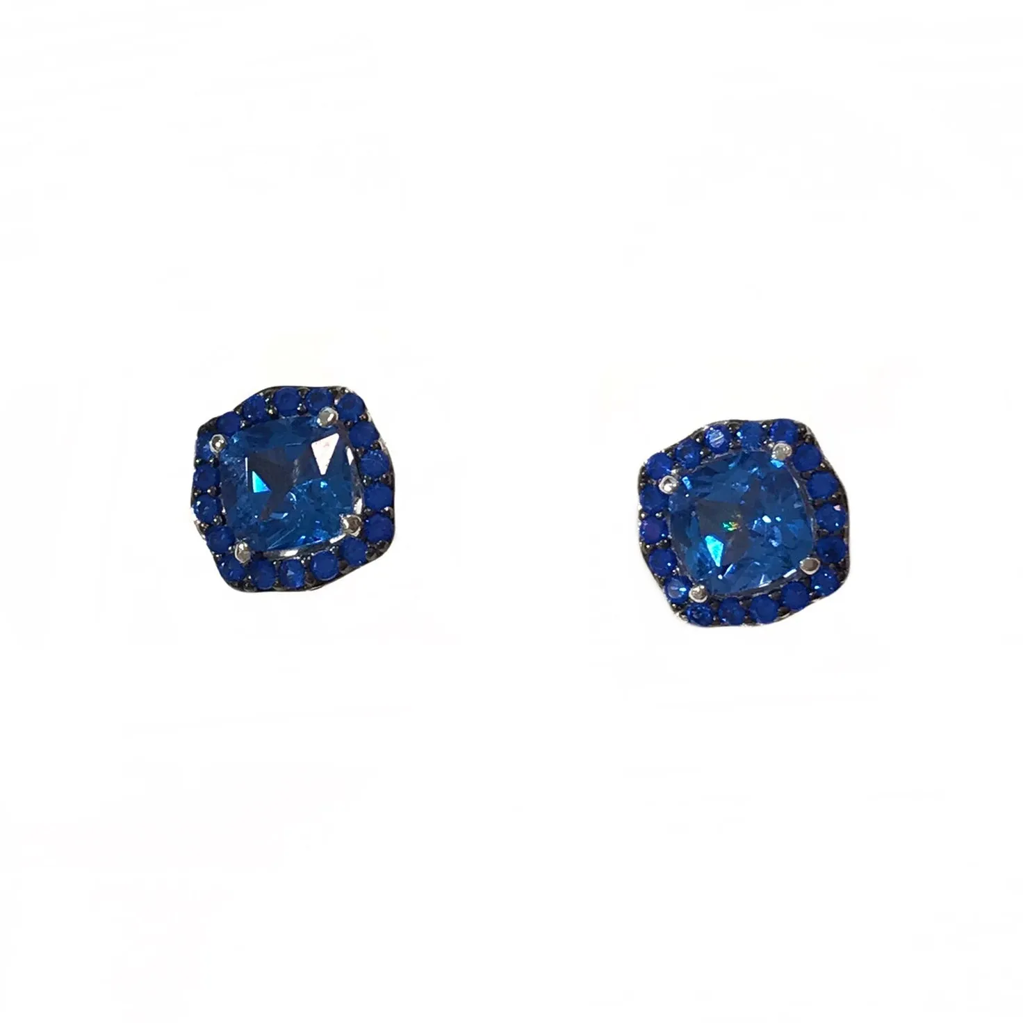 Adriene Cushion Birthstone Earrings