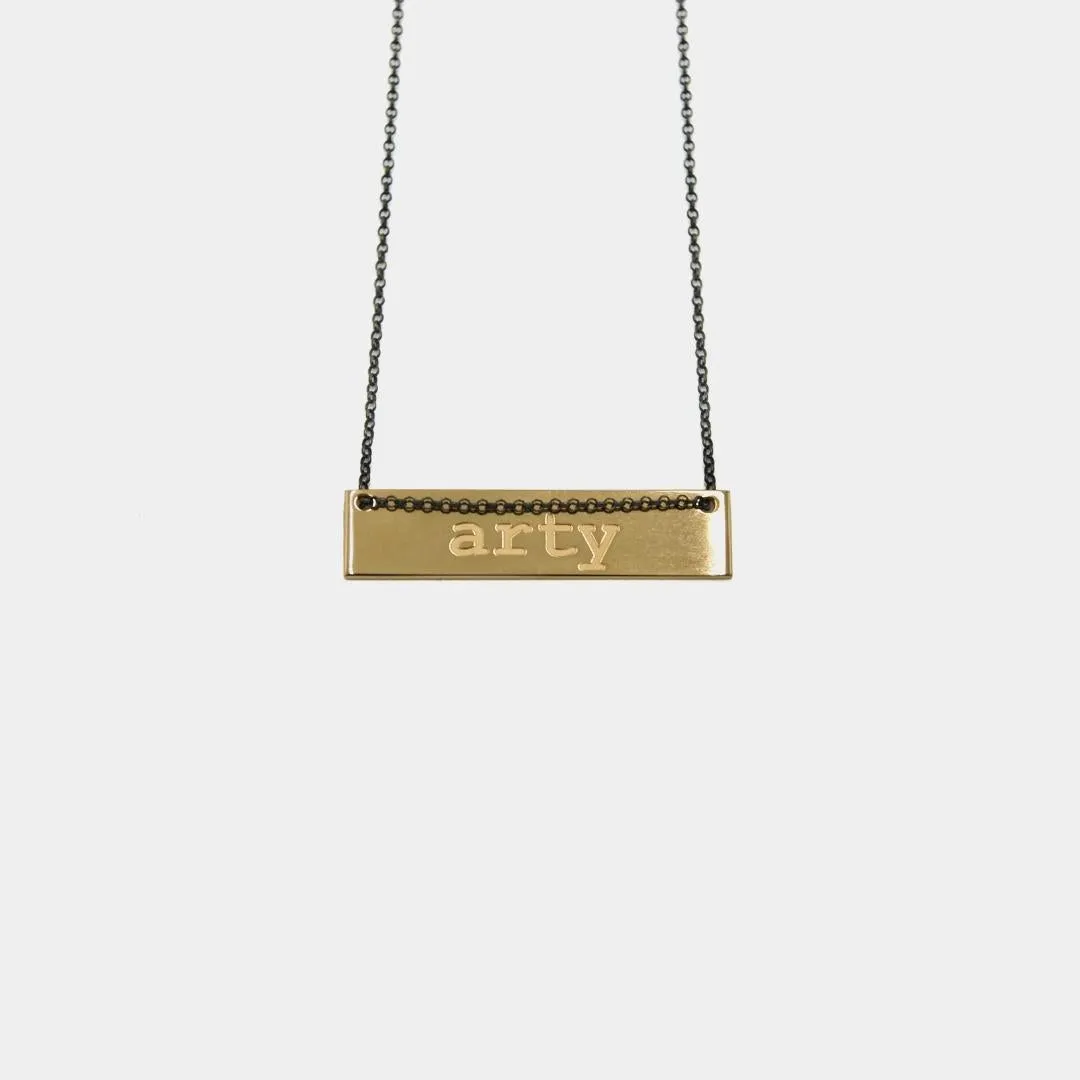 Arty - necklace - gold plated