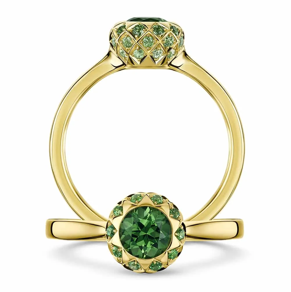 Asteria Tsavorite Solitaire