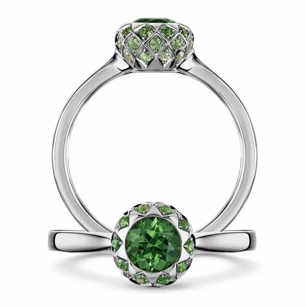 Asteria Tsavorite Solitaire