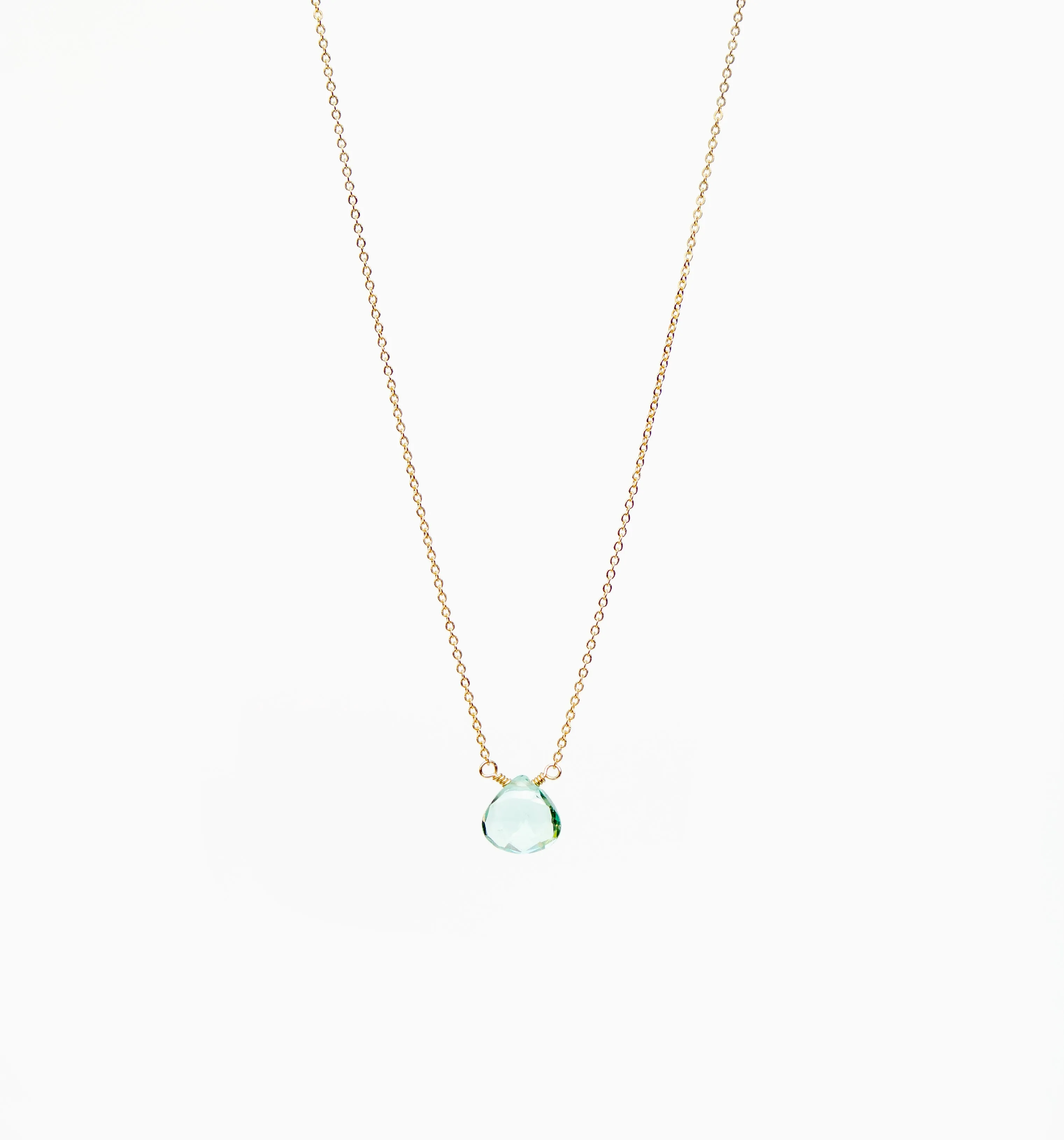 Ava Necklace ~ Blue Topaz