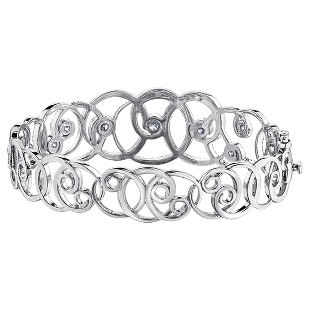 Canadian Diamond Unfurling Bangle Bracelet