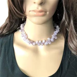 Candy Crush Purple Quartz Necklace