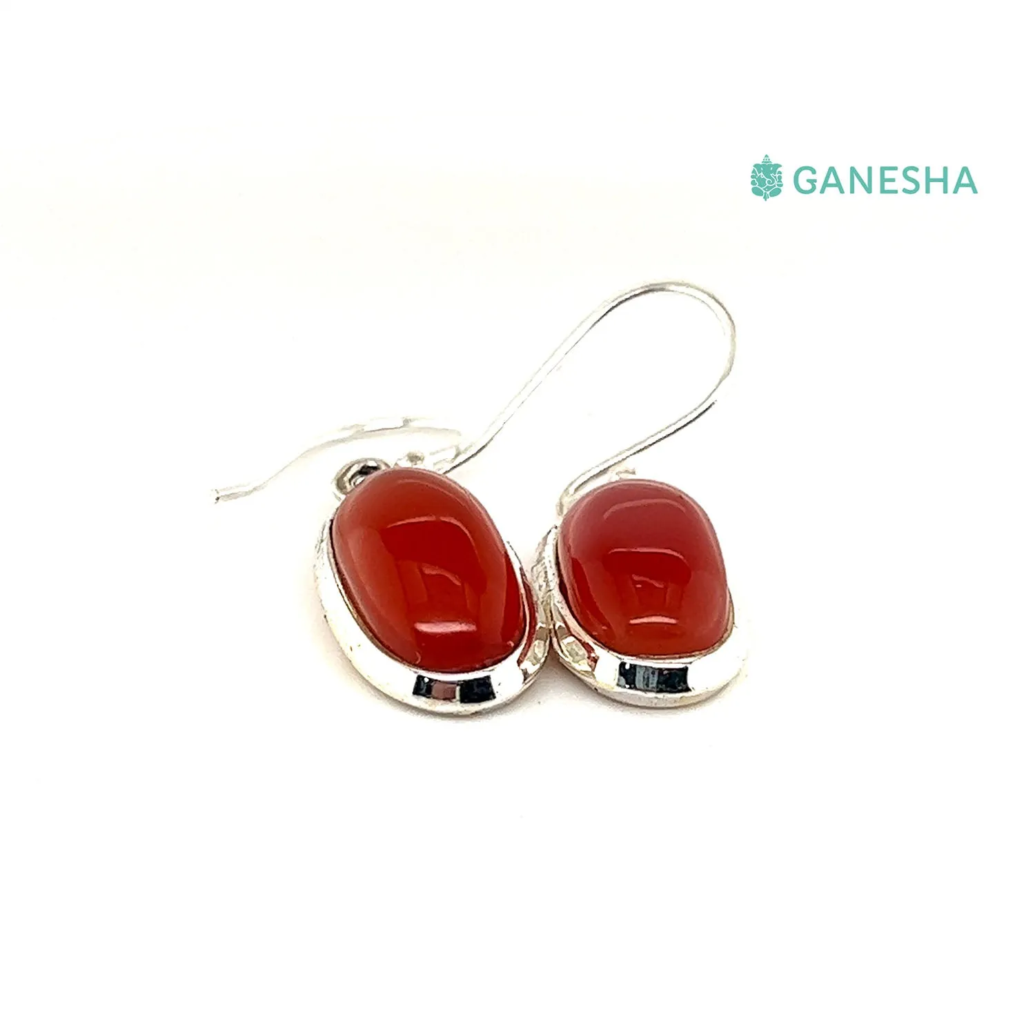 Carnelian Earrings - Sterling Silver (925)