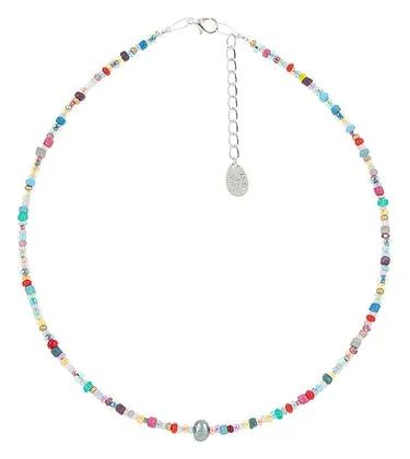 Carrie Elspeth Multicoloured Fusion Beaded Necklace