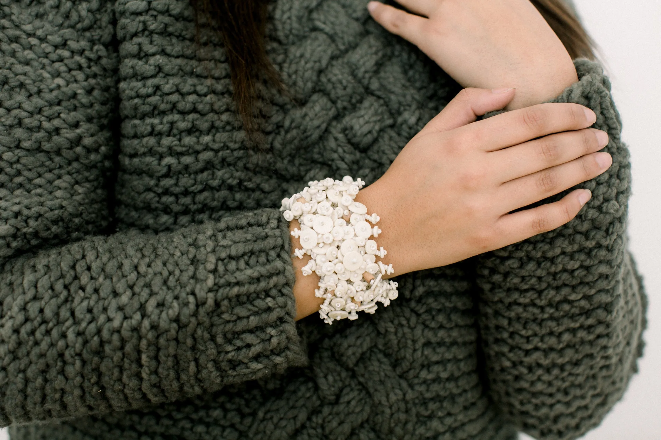 Cascade Bracelet, Cream