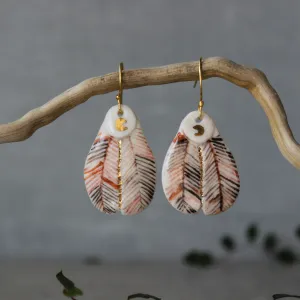 Ceramic Earrings 'Wings' #3