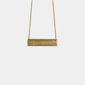 Chocaholic - necklace - gold plated