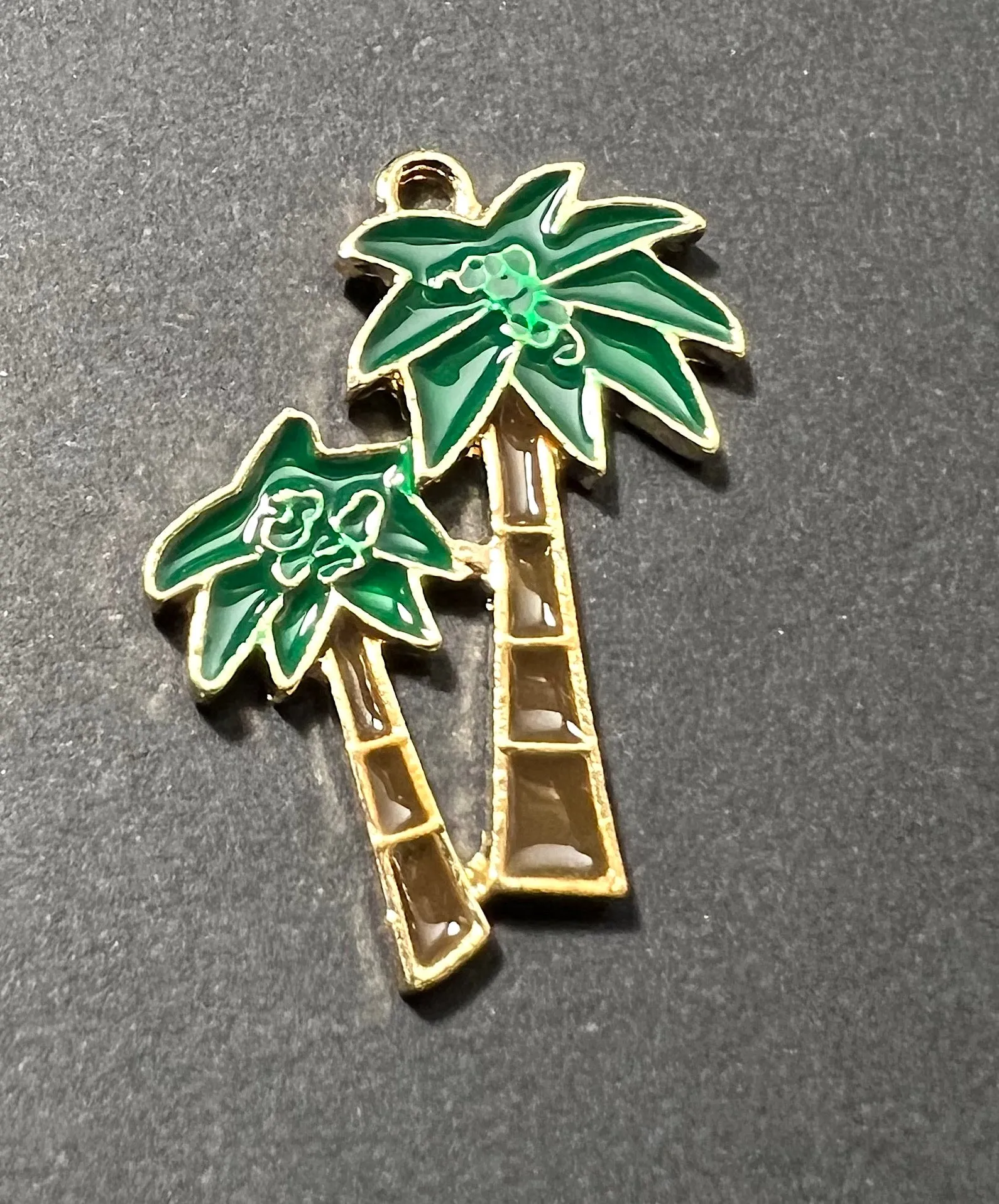 Choice of Enamel Palm Tree Charm / Pendants