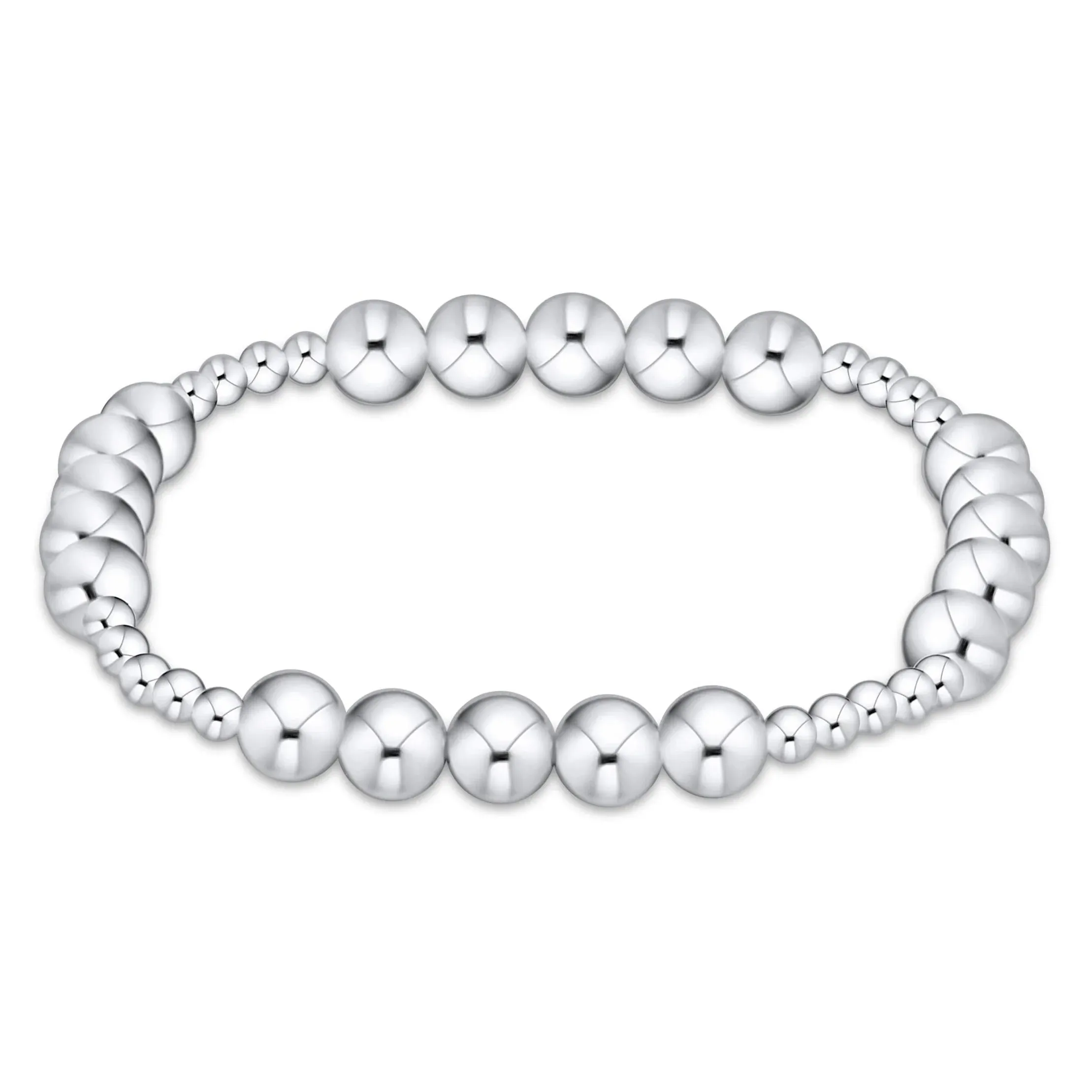 Classic Blissful Pattern 3mm Bracelet 6mm Sterling