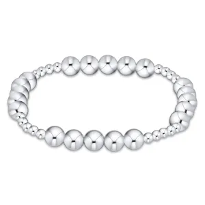 Classic Blissful Pattern 3mm Bracelet 6mm Sterling