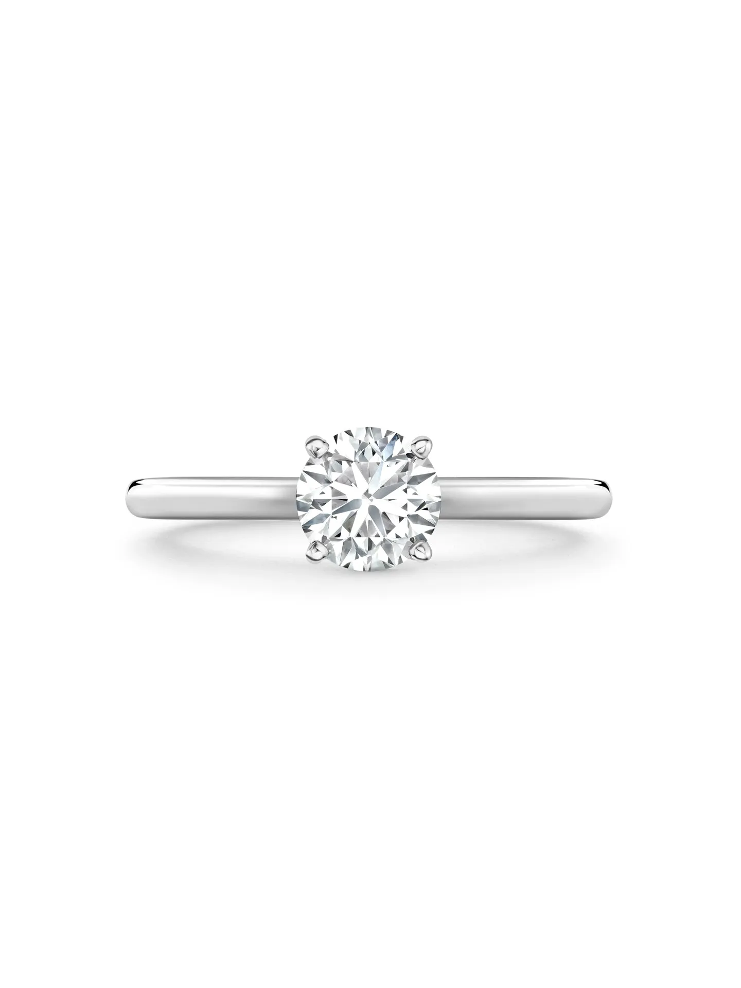 Classic Platinum Diamond Engagement Ring