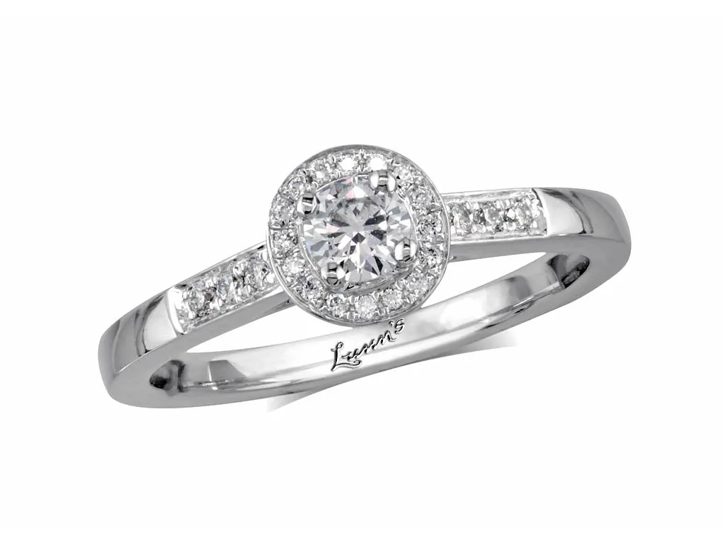 Cluster 0.20ct E VS Diamond Platinum Ring