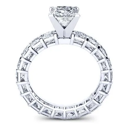 Crisantha - Princess Moissanite Engagement Ring