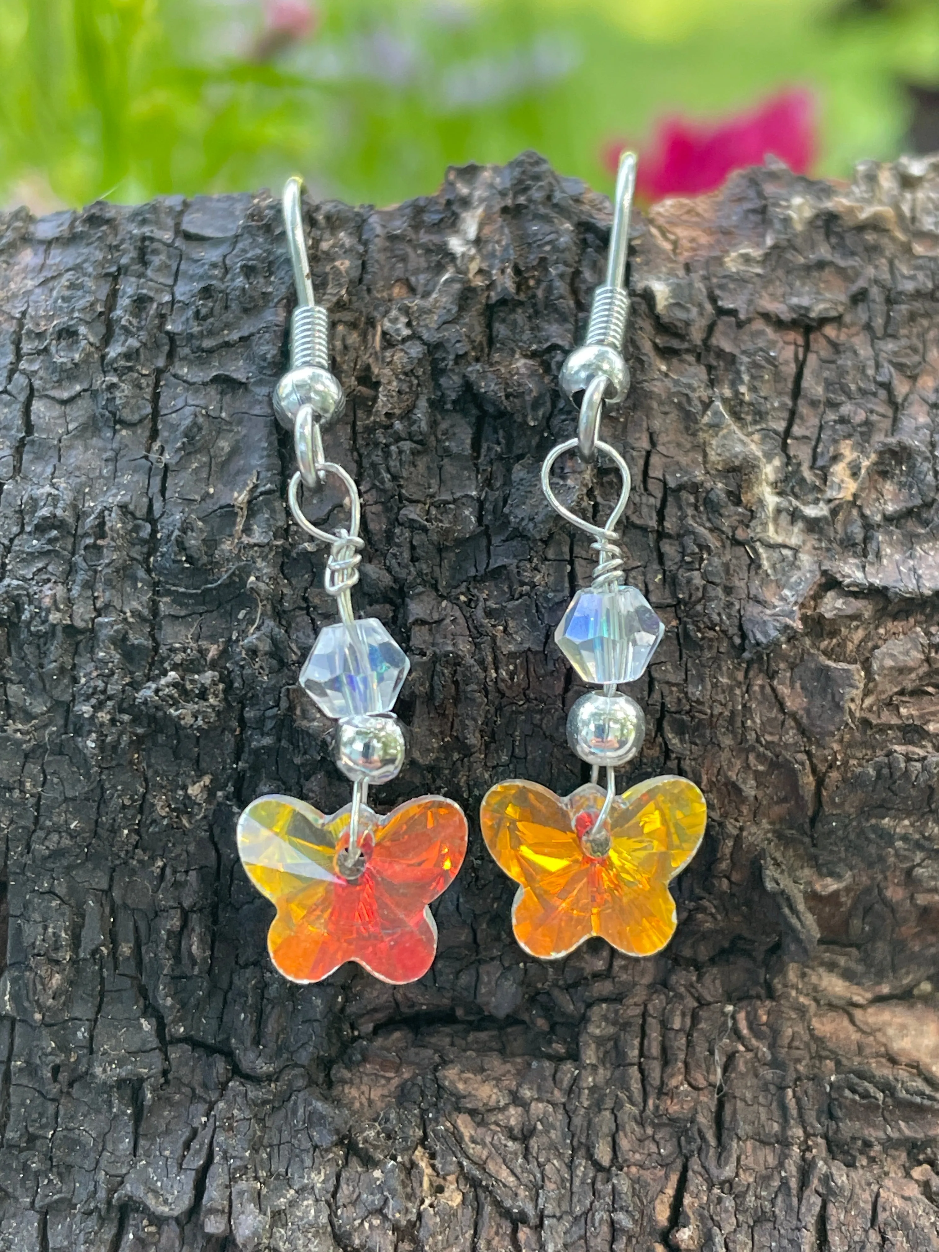 Crystal Flower Earrings