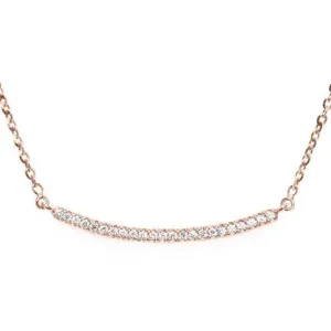 Curve Diamond Bar Necklace