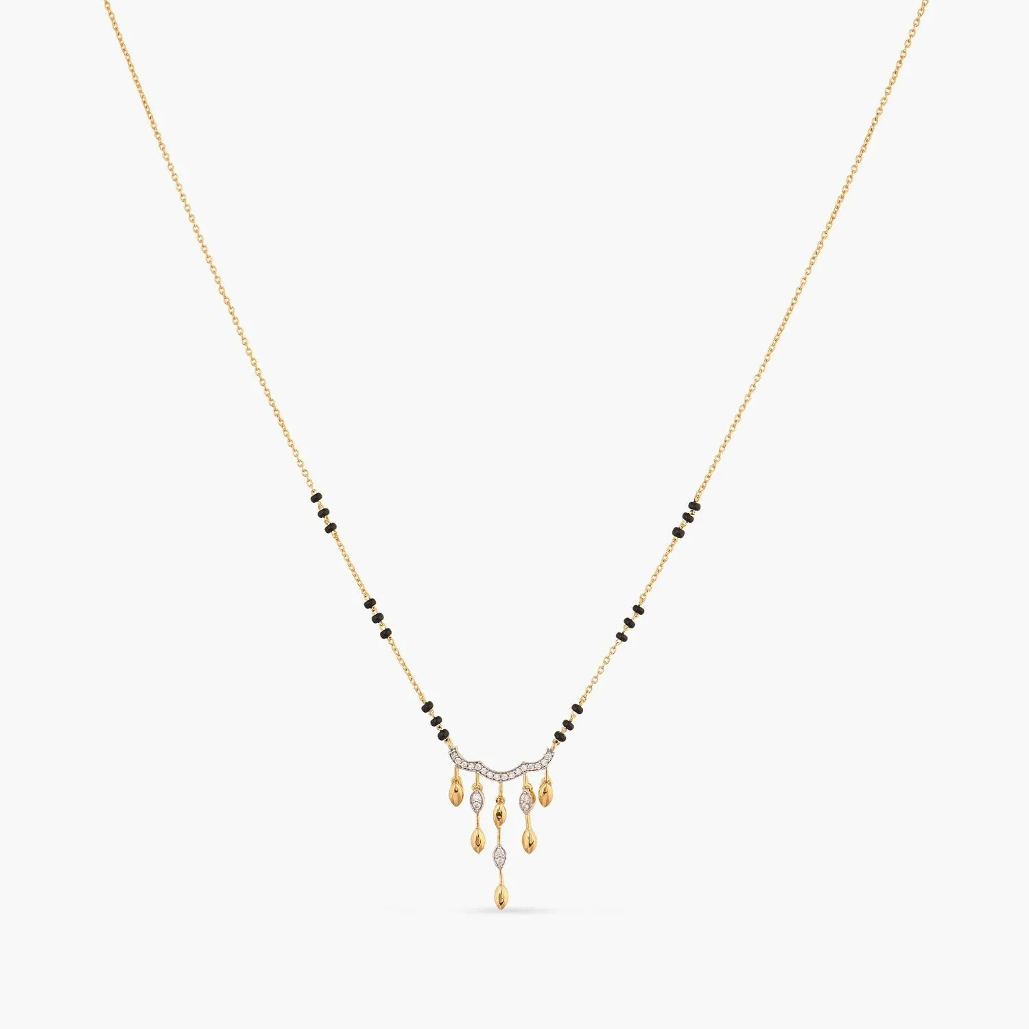 Dazzle Drops CZ Silver Mangalsutra