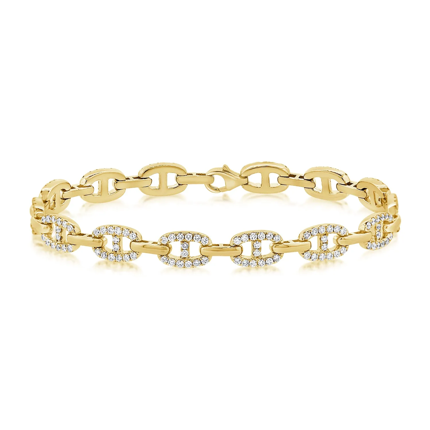 Diamond Classic Chain Link Bracelet