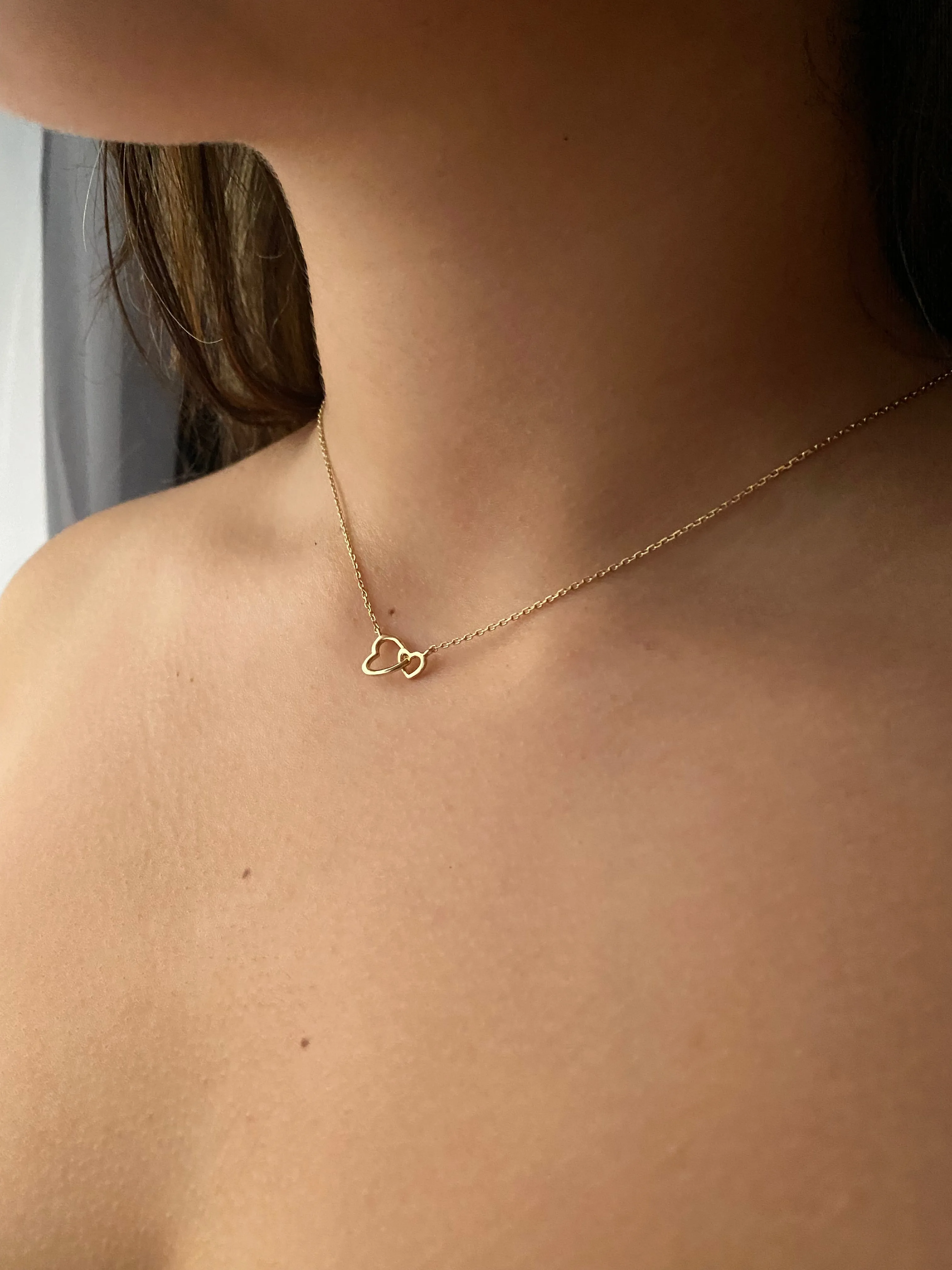 Double Heart Necklace