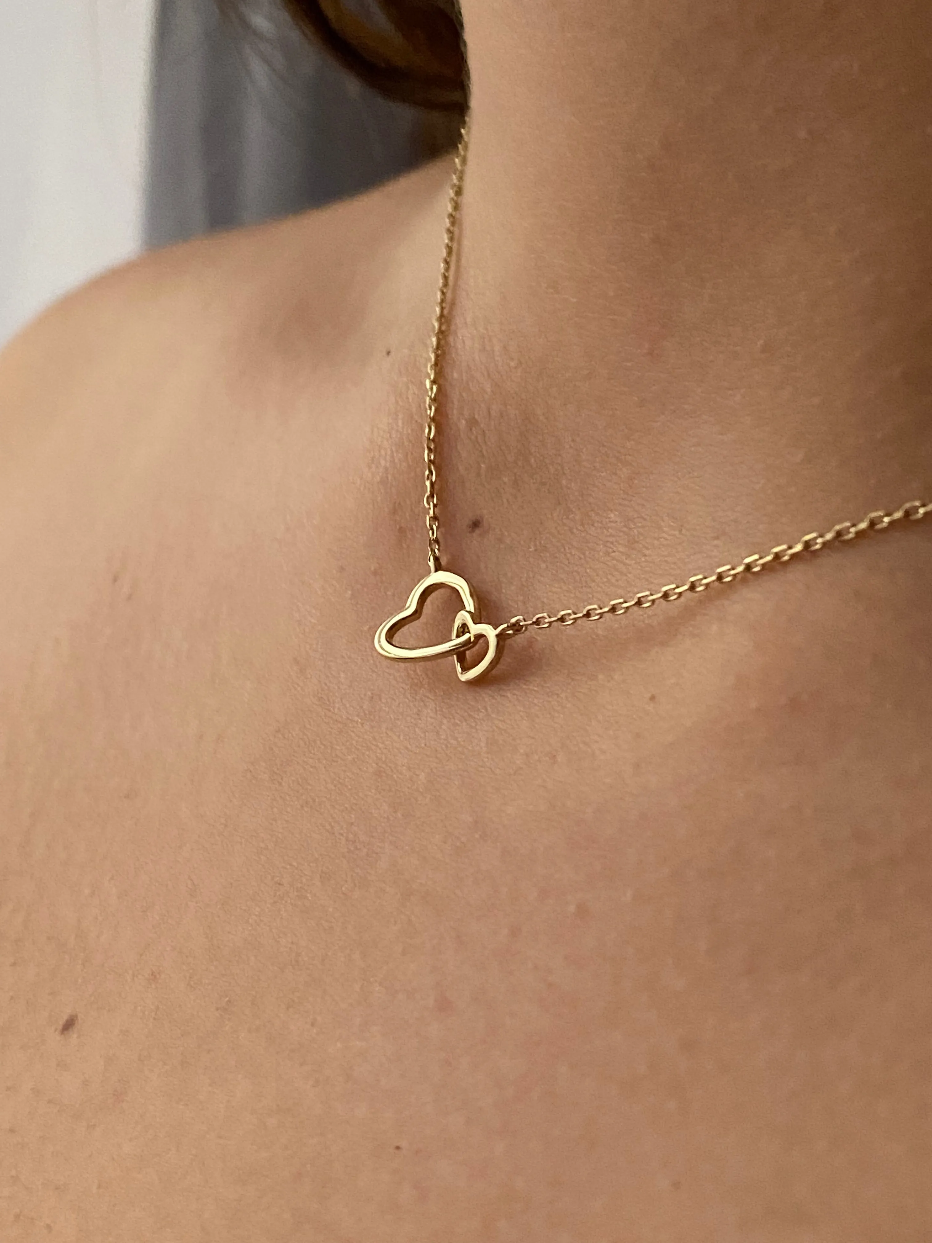 Double Heart Necklace