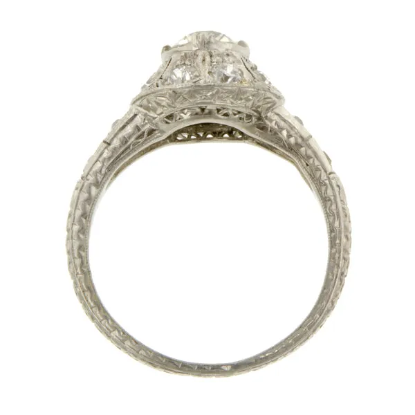 Edwardian Engagement Ring, Old Euro 0.61ct