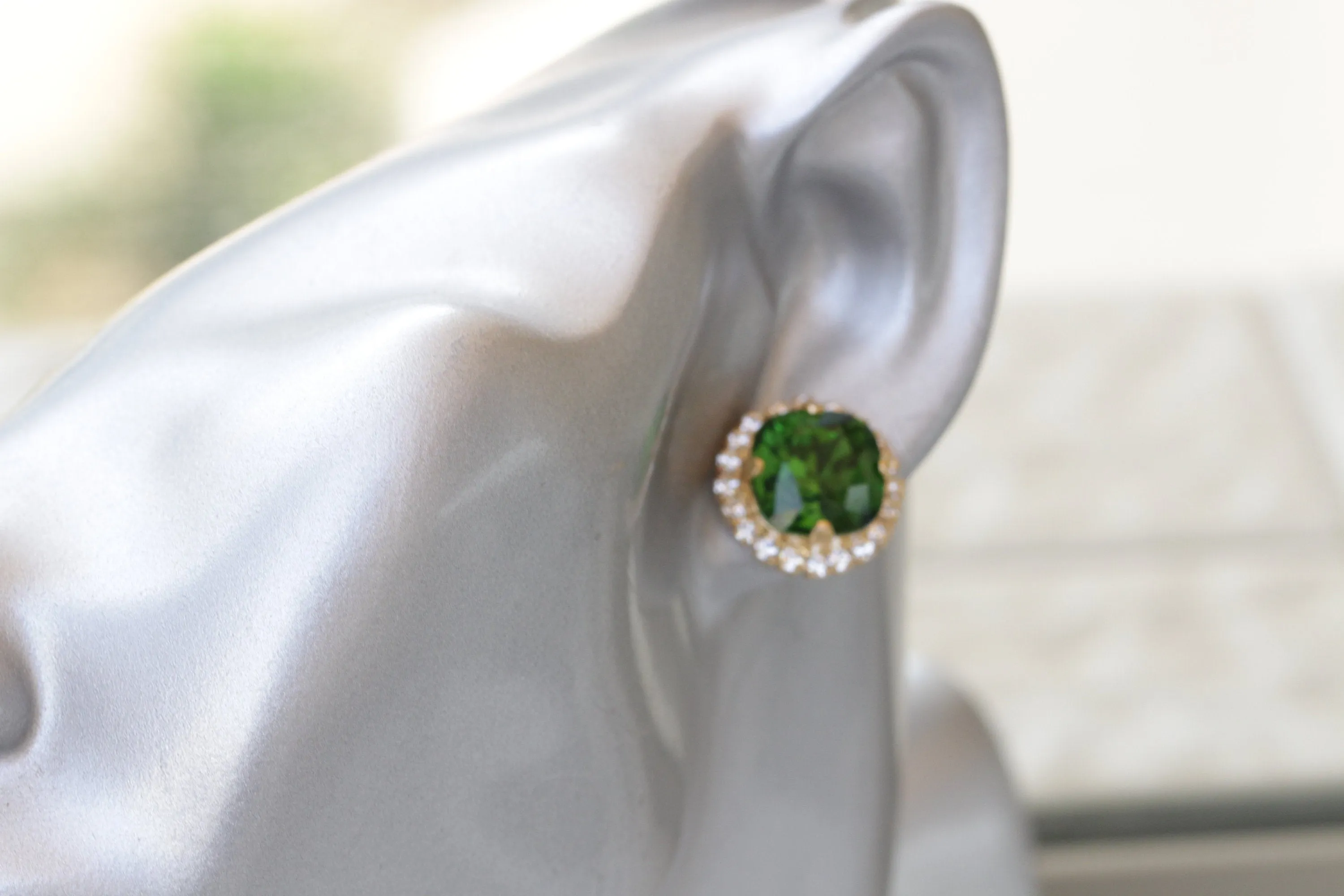 EMERALD BRIDESMAID EARRINGS