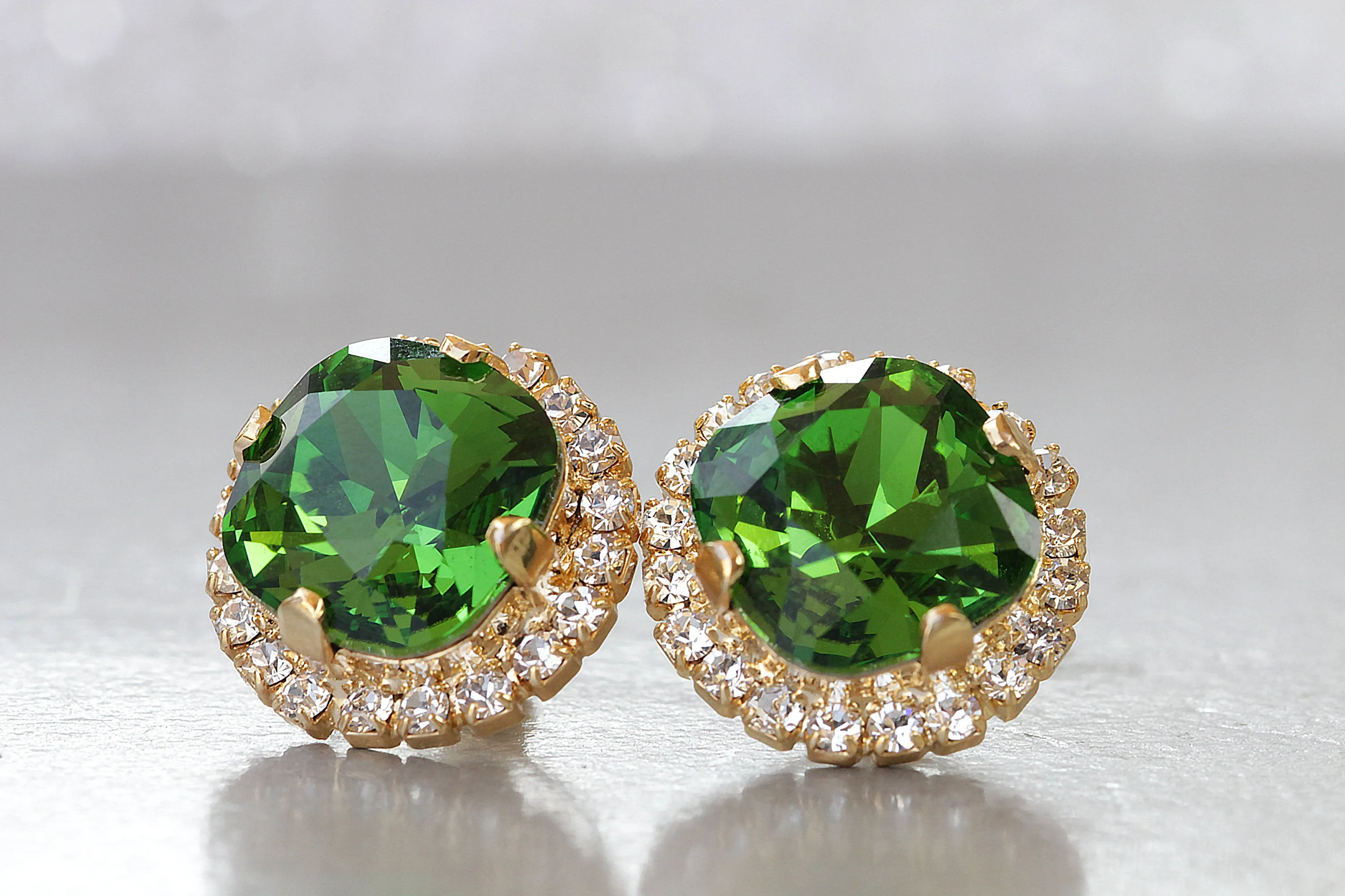 EMERALD BRIDESMAID EARRINGS