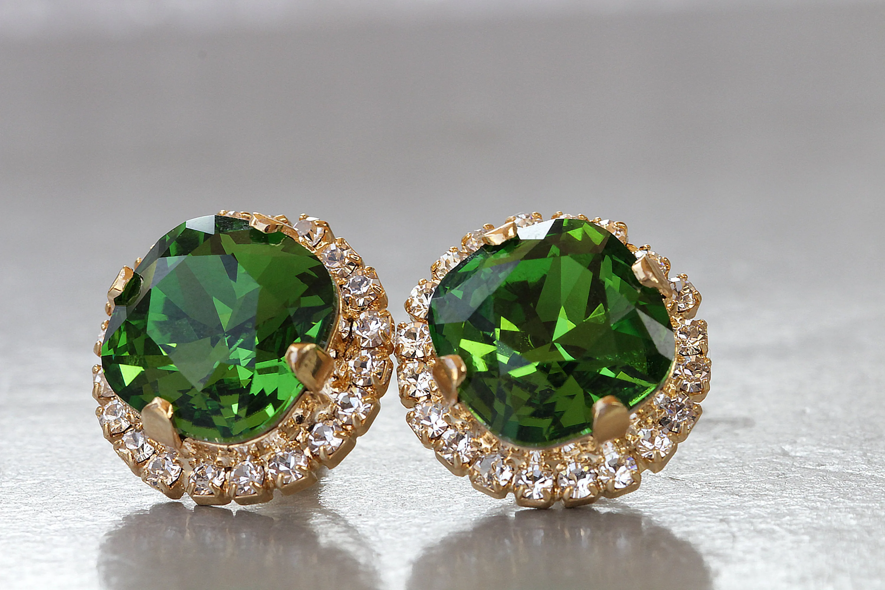 EMERALD BRIDESMAID EARRINGS