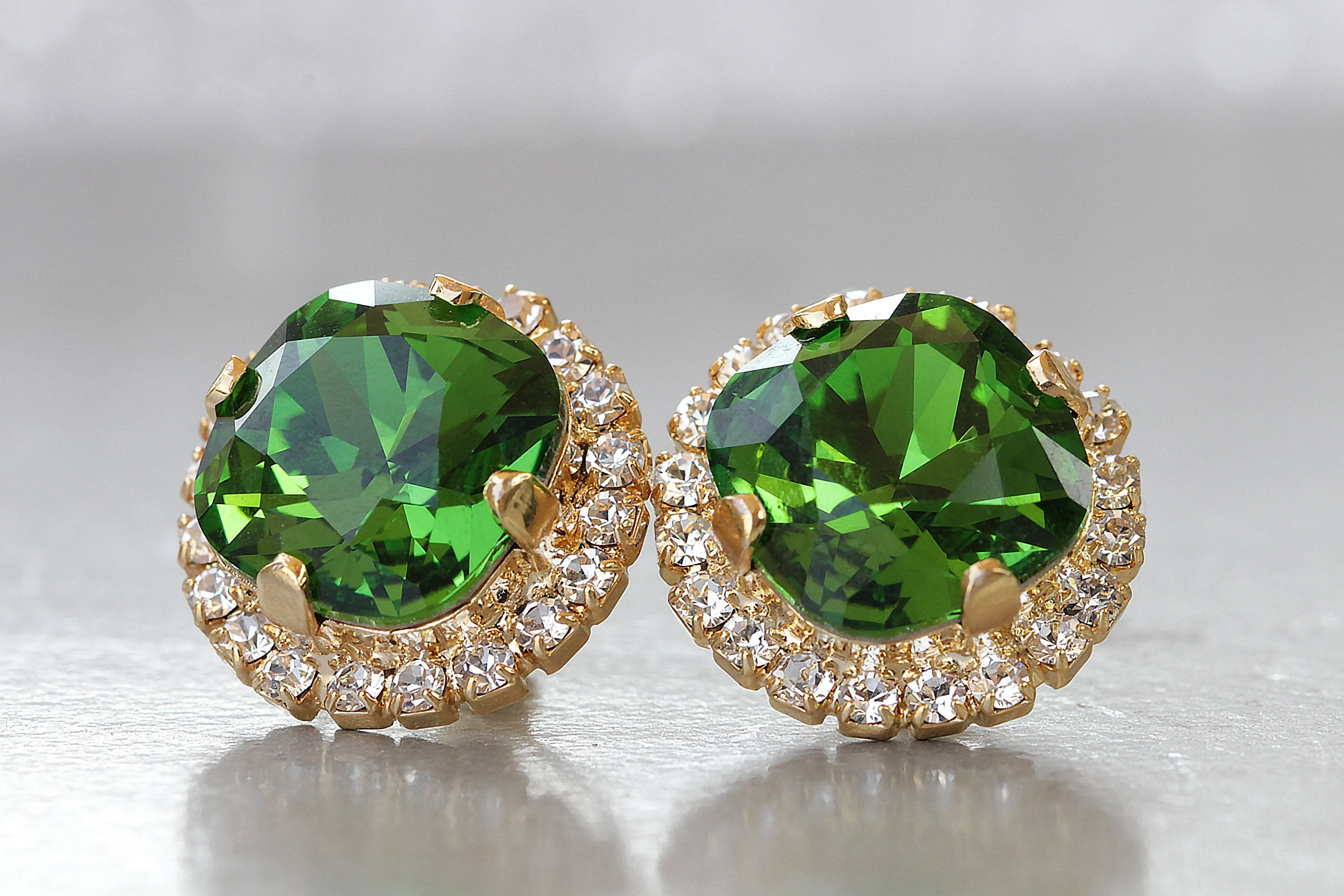 EMERALD BRIDESMAID EARRINGS