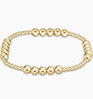 enewton Classic Blissful Pattern 2.5 Bead Bracelet - 5mm gold