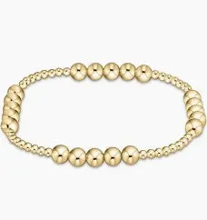 enewton Classic Blissful Pattern 2.5 Bead Bracelet - 5mm gold