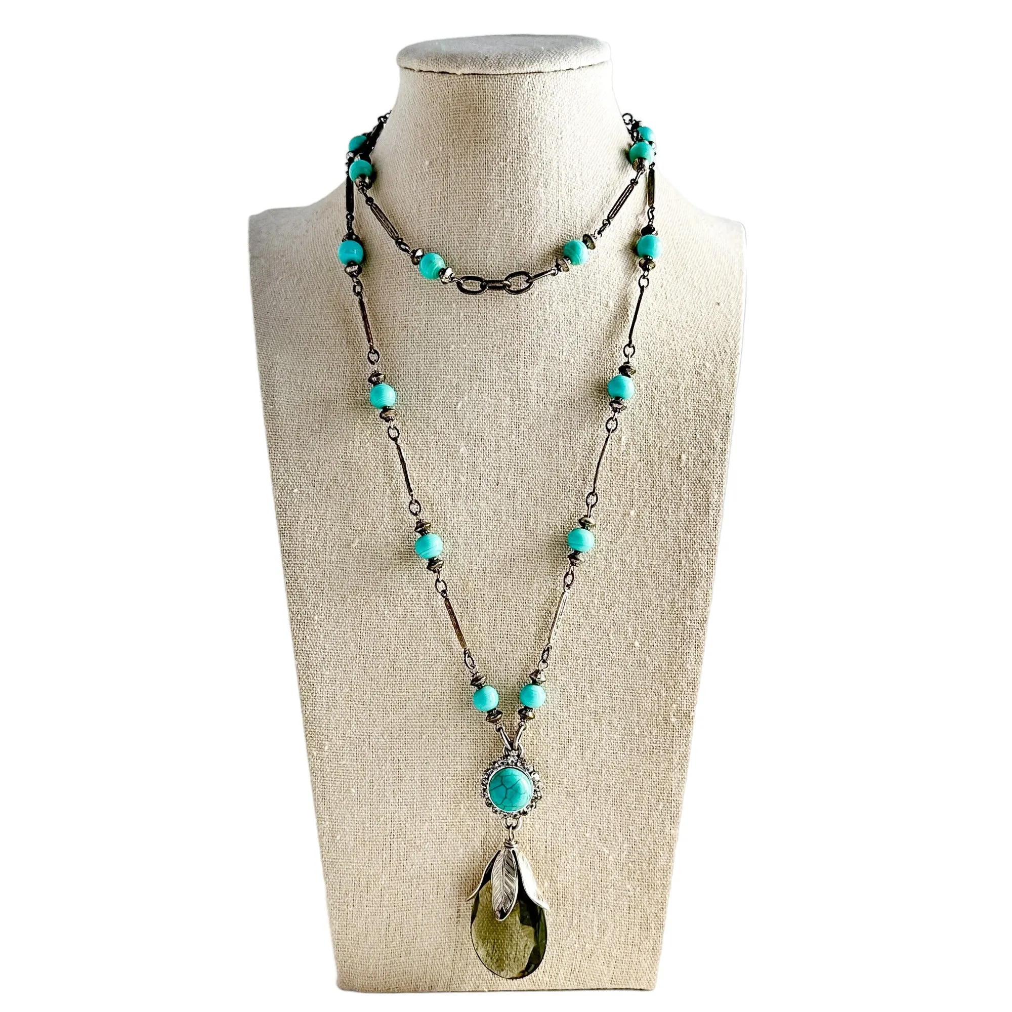 Fine Lines Beaded Bauble Necklace