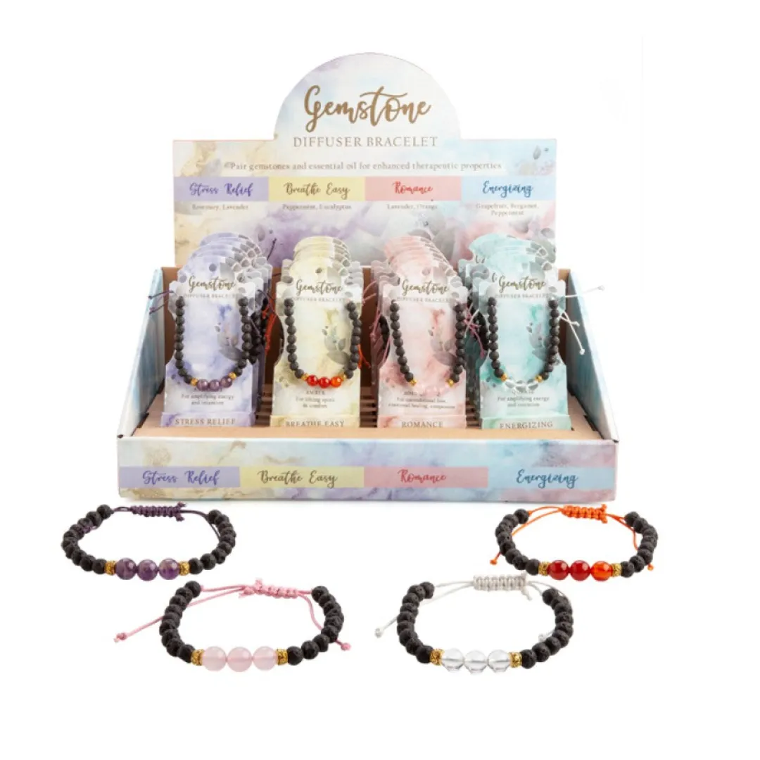 Gemstone Diffuser Bracelet Essential Oil