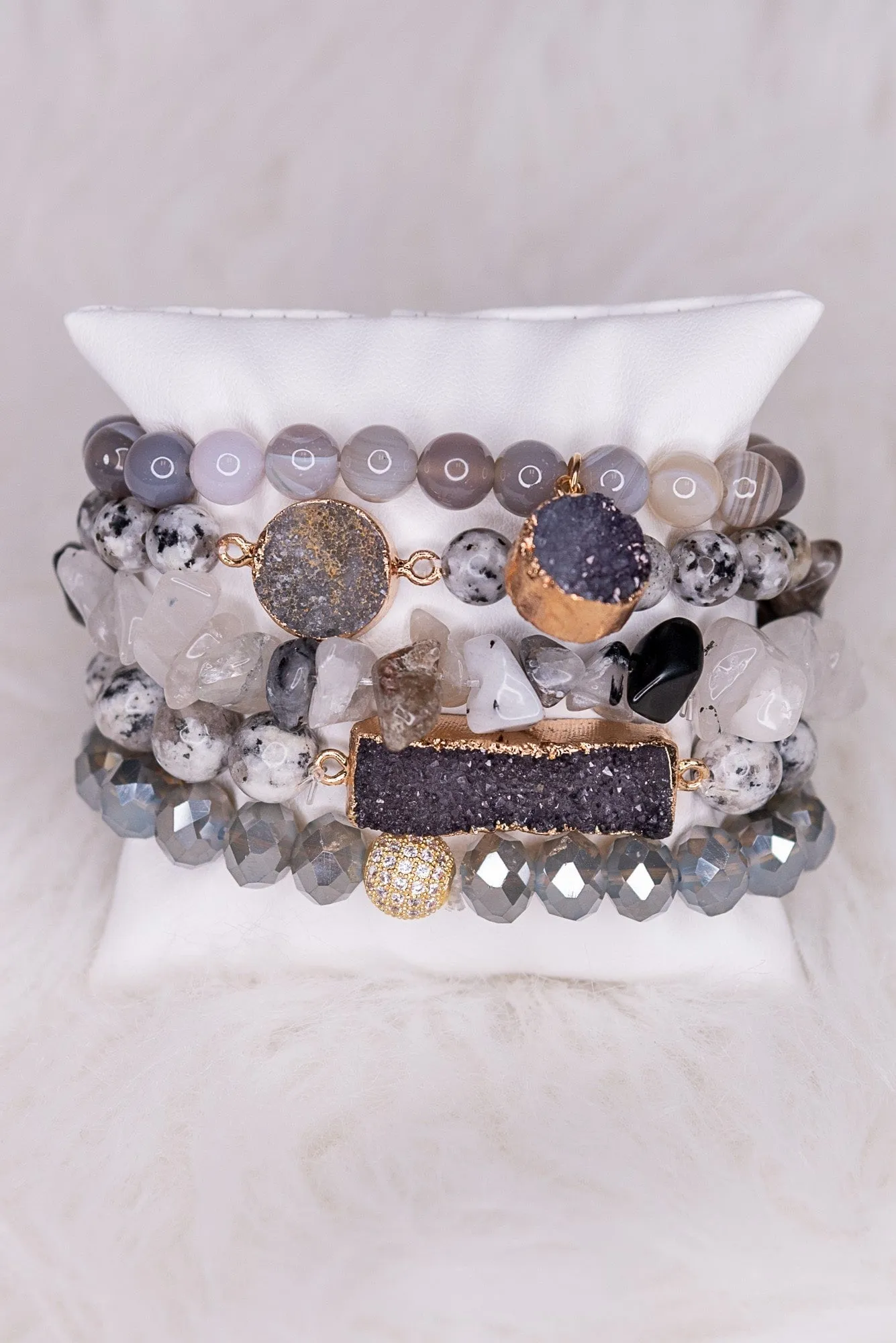 Ghana Bracelet Set Grey