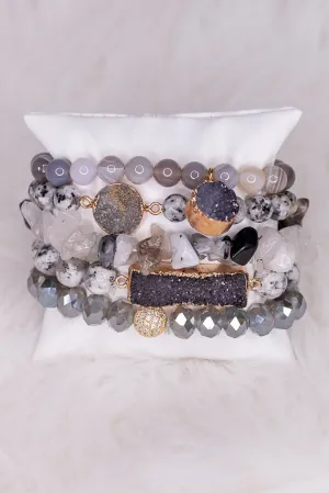 Ghana Bracelet Set Grey