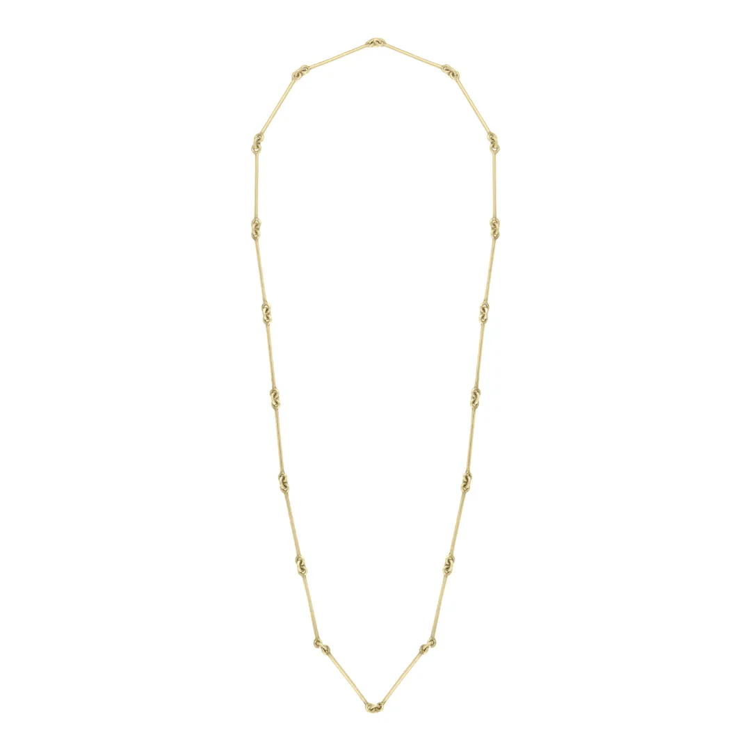 Gold-Plated Silver Lou Necklace 70 cm