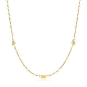 Gold Smooth Twist Chain Necklace