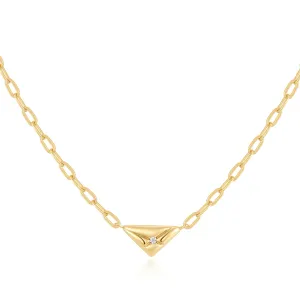 Gold Triangle Necklace