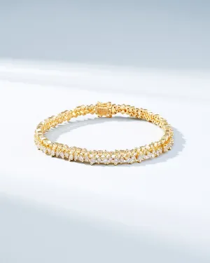 Golden Diamond Tennis Bracelet