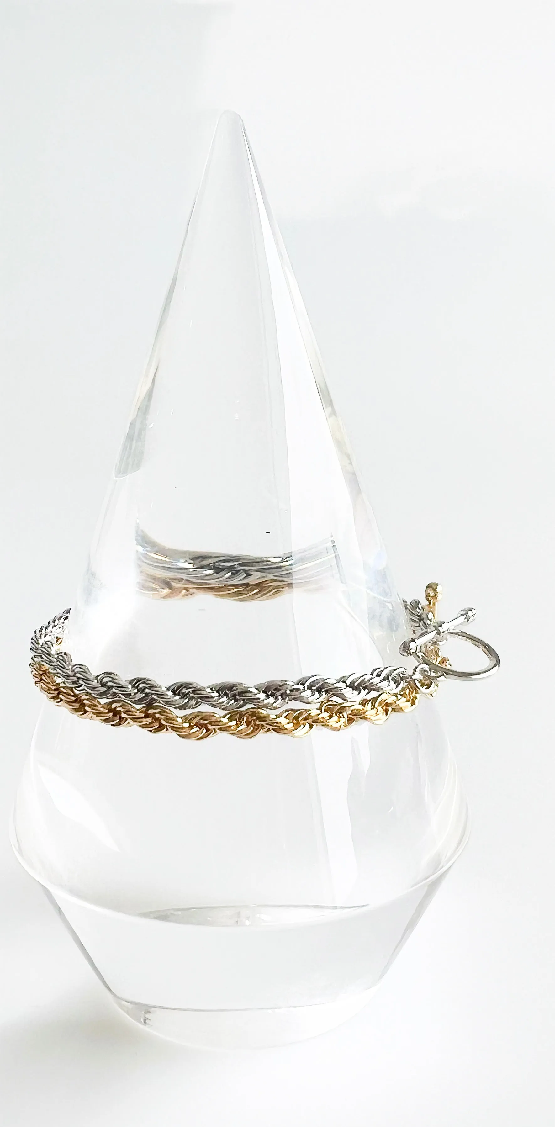 Golden Twist Toggle Bracelet