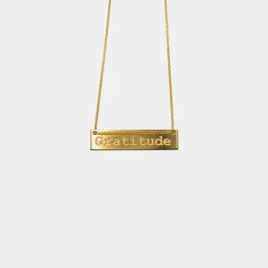 Gratitude - necklace - silver 925 - gold plated