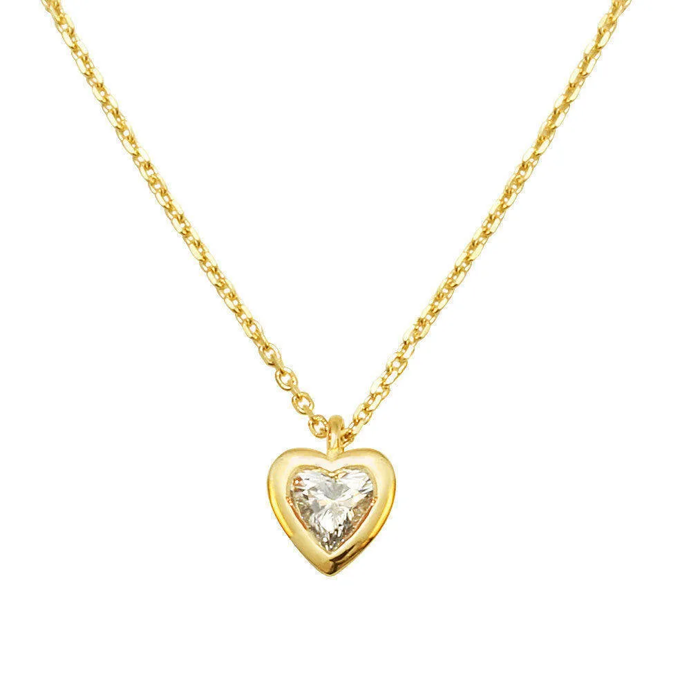 Heart Diamond Pendant Necklace